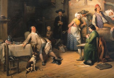 Atrapado en Plena Siesta, 1842 de Jean Baptiste Madou