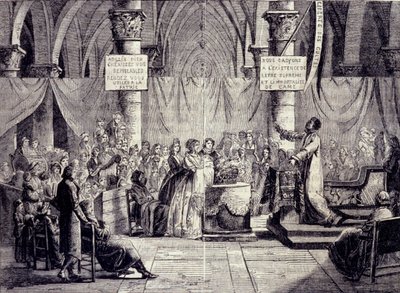Bautismo de miembros de la secta Teofilantropía entre 1796 y 1800. de Jean Baptiste Mallet