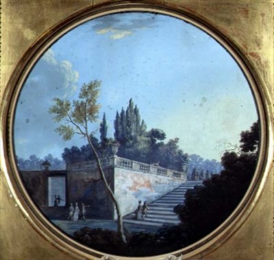 Jardín clásico, posiblemente en Versalles de Jean Baptiste Marechal