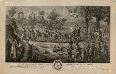Marcha de los poderes aliados contra Francia, 1798 de Jean Baptiste Marie Louvion