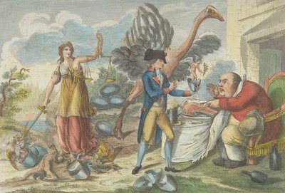 El noveno de Thermidor, o la sorpresa inglesa, 1795 de Jean Baptiste Marie Louvion