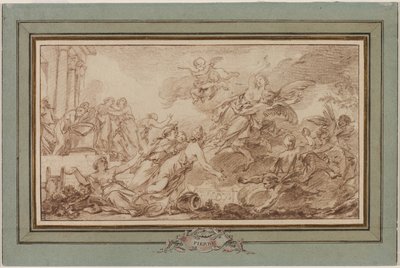 Bóreas raptando a Oritía, c. 1755-1760 de Jean Baptiste Marie Pierre