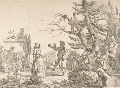 Baile improvisado Le Bal improvisé, 1742 de Jean Baptiste Marie Pierre