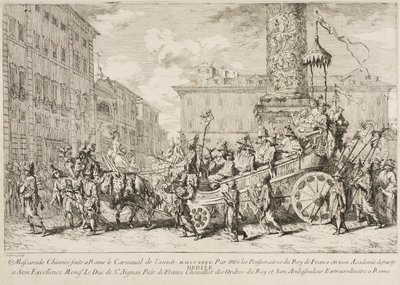 La mascarada china, 1735 de Jean Baptiste Marie Pierre