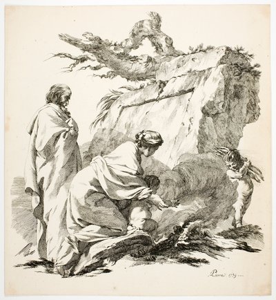 La huida a Egipto de Jean Baptiste Marie Pierre