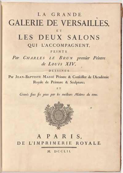 La Gran Galería de Versalles y dos salones acompañantes de Jean Baptiste Masse
