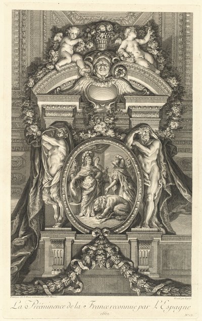 La preeminencia de Francia reconocida por España 1662 [pl. 17] de Jean Baptiste Masse