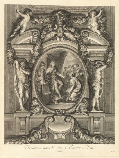 Protección concedida a las bellas artes 1663 [pl. 24] de Jean Baptiste Masse