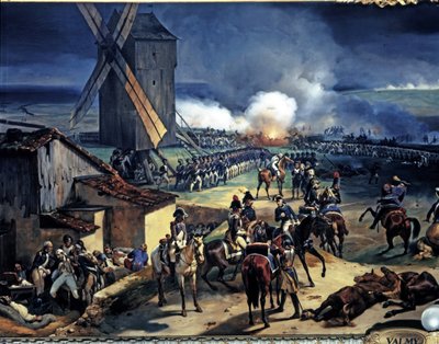 REVOLUCIÓN FRANCESA: Batalla de Valmy, 20/9/1792.detalle de Jean Baptiste Mauzaisse