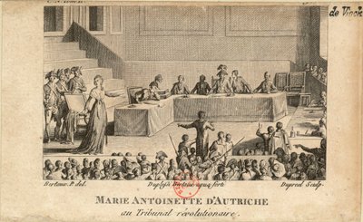 María Antonieta en el Tribunal Revolucionario de Jean Baptiste Michel Dupréel
