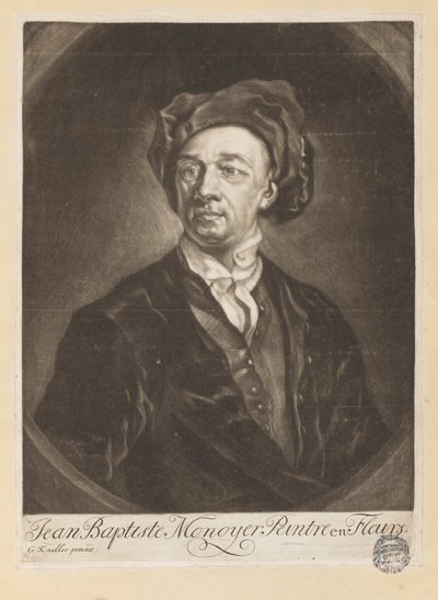 Retrato de Monnoyer de "Le Livre de toutes sortes de fleurs d