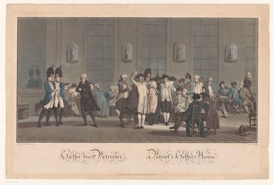 Café met patriotten
Caffée des Patriotes / Casa del Café de los Patriotas (título en el objeto) de Jean Baptiste Morret