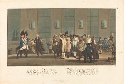 Café de los Patriotas de Jean Baptiste Morret after Jacques François Joseph Swebach Desfontaines