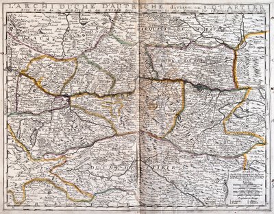 Mapa de Austria (Grabado) de Jean Baptiste Nolin