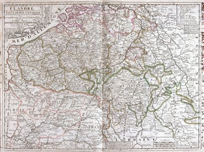 Mapa de Bélgica de Jean Baptiste Nolin