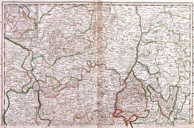 Mapa de Borgoña (Francia) (Grabado) de Jean Baptiste Nolin