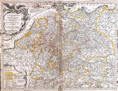 Mapa de Alemania (1703) de Jean Baptiste Nolin