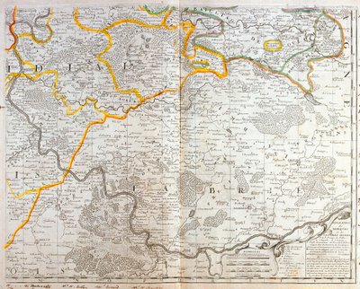 Mapa del Este de Île-de-France de Jean Baptiste Nolin