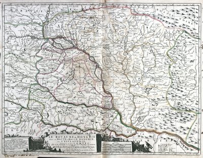 Mapa del Reino de Hungría de Jean Baptiste Nolin