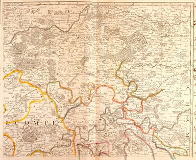 Mapa del Noreste de Île-de-France de Jean Baptiste Nolin
