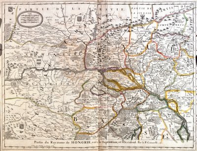 Mapa de la parte noroeste del Reino de Hungría de Jean Baptiste Nolin