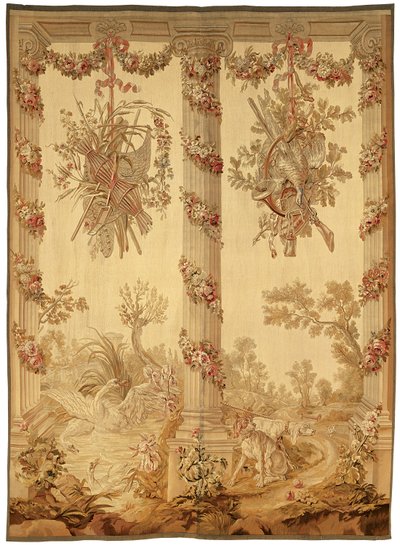 Un panel de una serie de pórticos de Jean Baptiste Oudry
