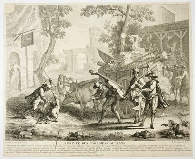 Llegada de los cómicos de Jean Baptiste Oudry