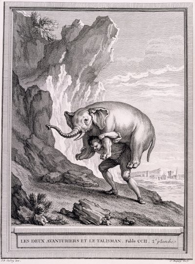 Los Dos Aventureros y el Talismán, c.1755-1759 de Jean Baptiste Oudry