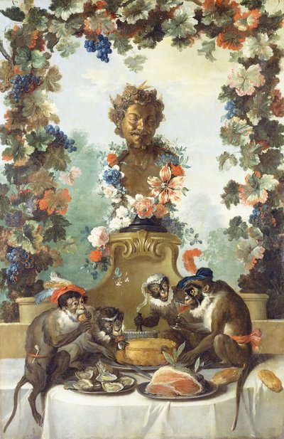 La fiesta de los monos de Jean Baptiste Oudry