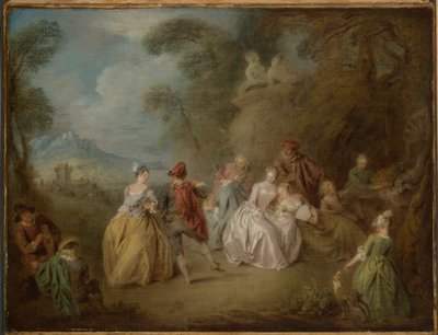 Escena cortesana en un parque de Jean Baptiste Pater