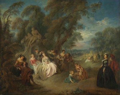 Fiesta campestre, c. 1730 de Jean Baptiste Pater