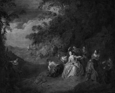 Amor al aire libre de Jean Baptiste Pater