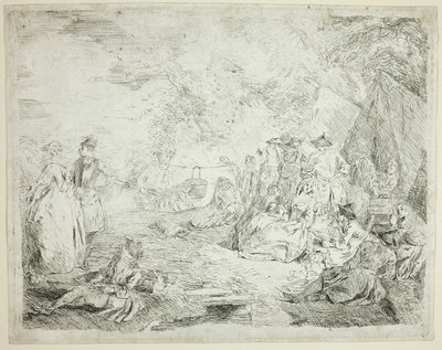 Tropas descansando de Jean Baptiste Pater