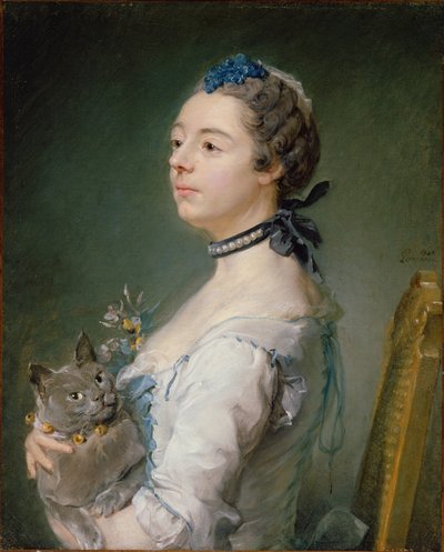 Magdaleine Pinceloup de la Grange, nacida de Parseval, 1747 de Jean Baptiste Perronneau
