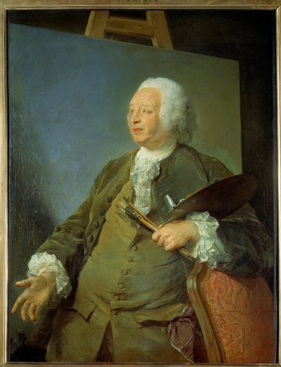 Retrato del pintor Jean Baptiste Oudry (1686-1755) de Jean Baptiste Perronneau