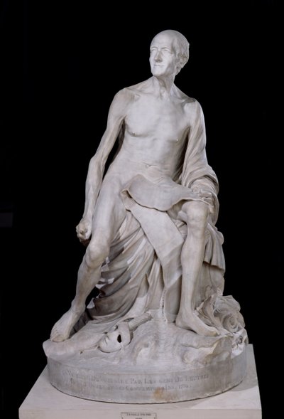 Estatua sentada de Voltaire (1694-1778) 1776 de Jean Baptiste Pigalle