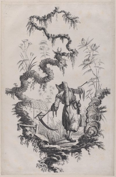 Ornamento chinoiserie, 1755 de Jean Baptiste Pillement