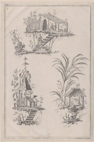 Ornamentos de Chinoiserie, ca. 1760-85 de Jean Baptiste Pillement