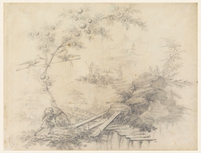 Dibujo, Fantasía Chinoiserie, ca. 1780 de Jean Baptiste Pillement