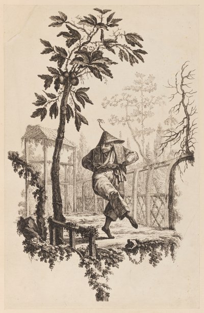 Figura bajo una rama de Jean Baptiste Pillement
