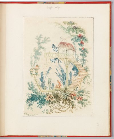 Diseño ornamental de "Nouvelle suite de cahiers arabesques chinois a l