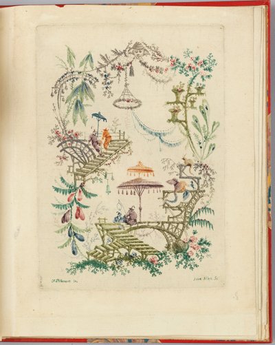 Diseño ornamental de "Nouvelle suite de cahiers chinois a l