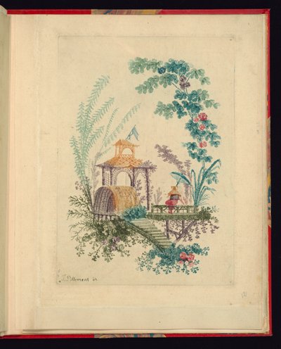 Diseño ornamental de "Nouvelle suite de cahiers chinois a l
