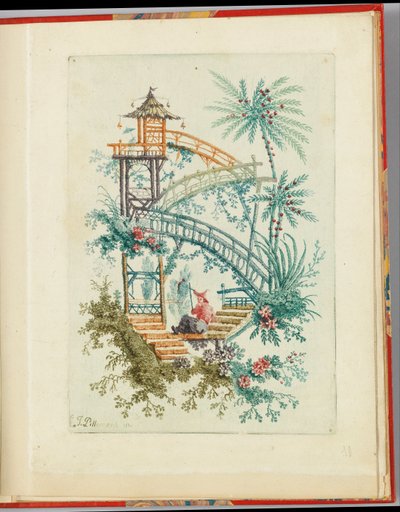 Diseño ornamental de "Nouvelle suite de cahiers chinois a l