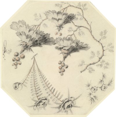 Flores de pagoda y rosas de Jean Baptiste Pillement