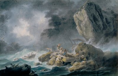 Tormenta y naufragios de Jean Baptiste Pillement