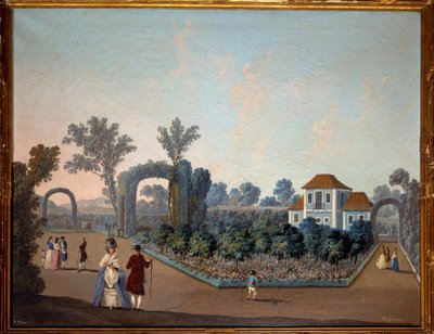 Vista de los jardines de Benfica en Lisboa en 1785 de Jean Baptiste Pillement