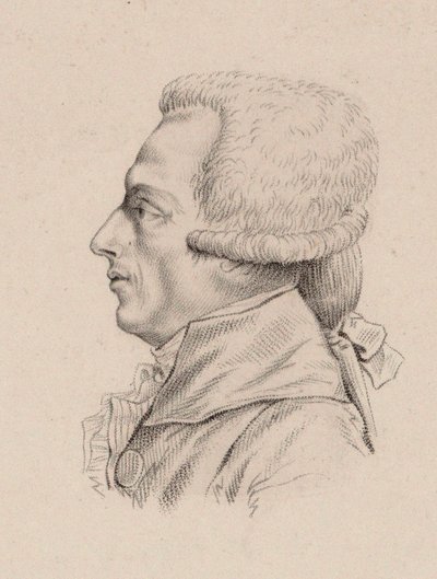 Retrato del violinista y compositor Niccolò Mestrino 1748-1789 de Jean Baptiste Ponce Lambert