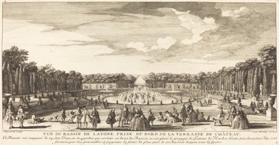 Vista del estanque de Latona tomada desde el borde de la terraza del castillo de Jean Baptiste Rigaud