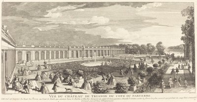Vista del Castillo de Trianon desde el lado del Parterre de Jean Baptiste Rigaud